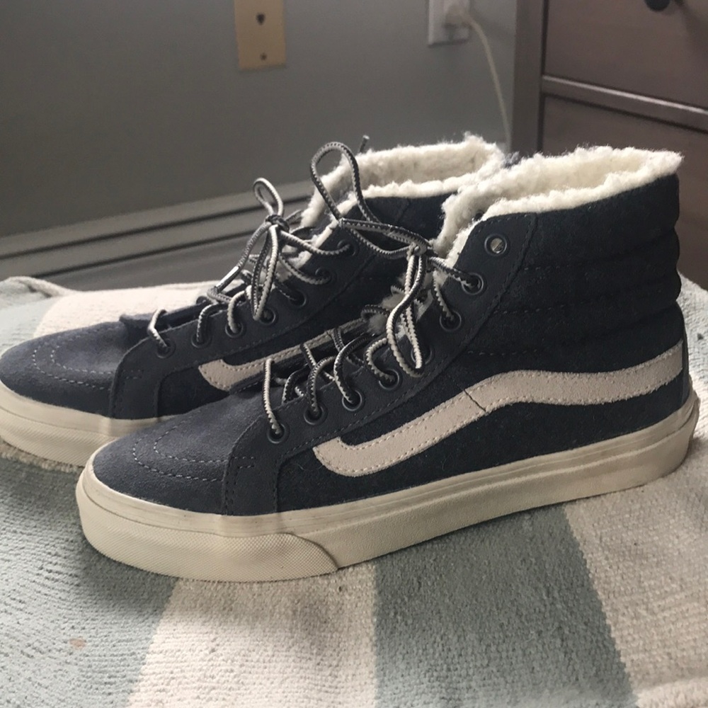 Vans x Madewell sneakers in suede with sherpa